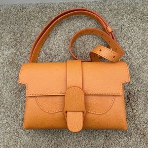 Senreve Aria Belt Bag in Pebbled Tangerine